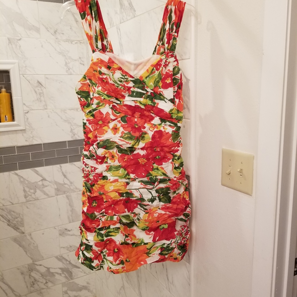 Lucy & Co. Ruched mini dress Size Large